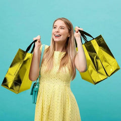 Evafly shiny metallic gift bags - stylish for parties