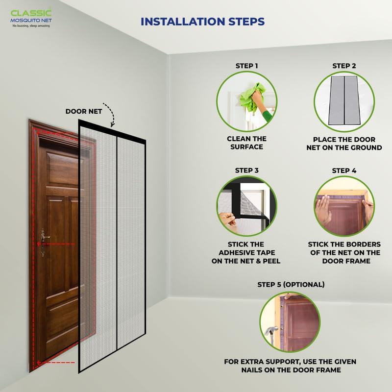 Classic Mosquito Net for patio door - insect barrier