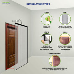 Classic Mosquito Net for Door - Quick installation