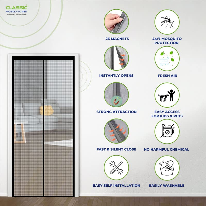 Classic Mosquito Net insect screen - Easy installation for garages