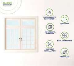 Classic Mosquito Net - Self-adhesive hook tape