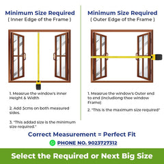 Classic Mosquito Net with self-adhesive tape - living room setting