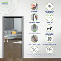 Classic Mosquito Net - Magnetic closure door curtain