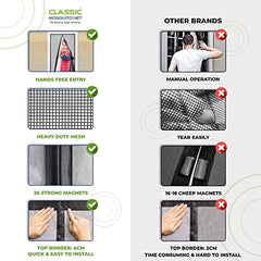 Classic Mosquito Net - Ivory magnetic curtain for doorways