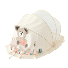 Classic Mosquito Net Teddy Bear Print - Nursery Decor