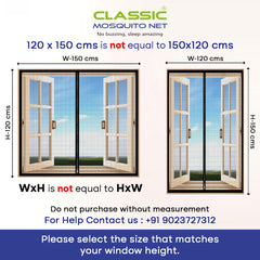 Classic Mosquito Net - Easy installation for UPVC frames