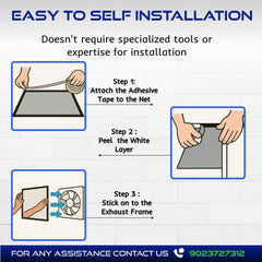 Classic Mosquito Net - Easy installation for bathroom ventilation