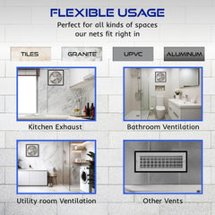 Classic Mosquito Net - Cream fiberglass mesh for kitchen windows