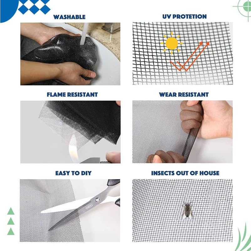Classic Mosquito Net Fiberglass Screen Roll - Patio Screening