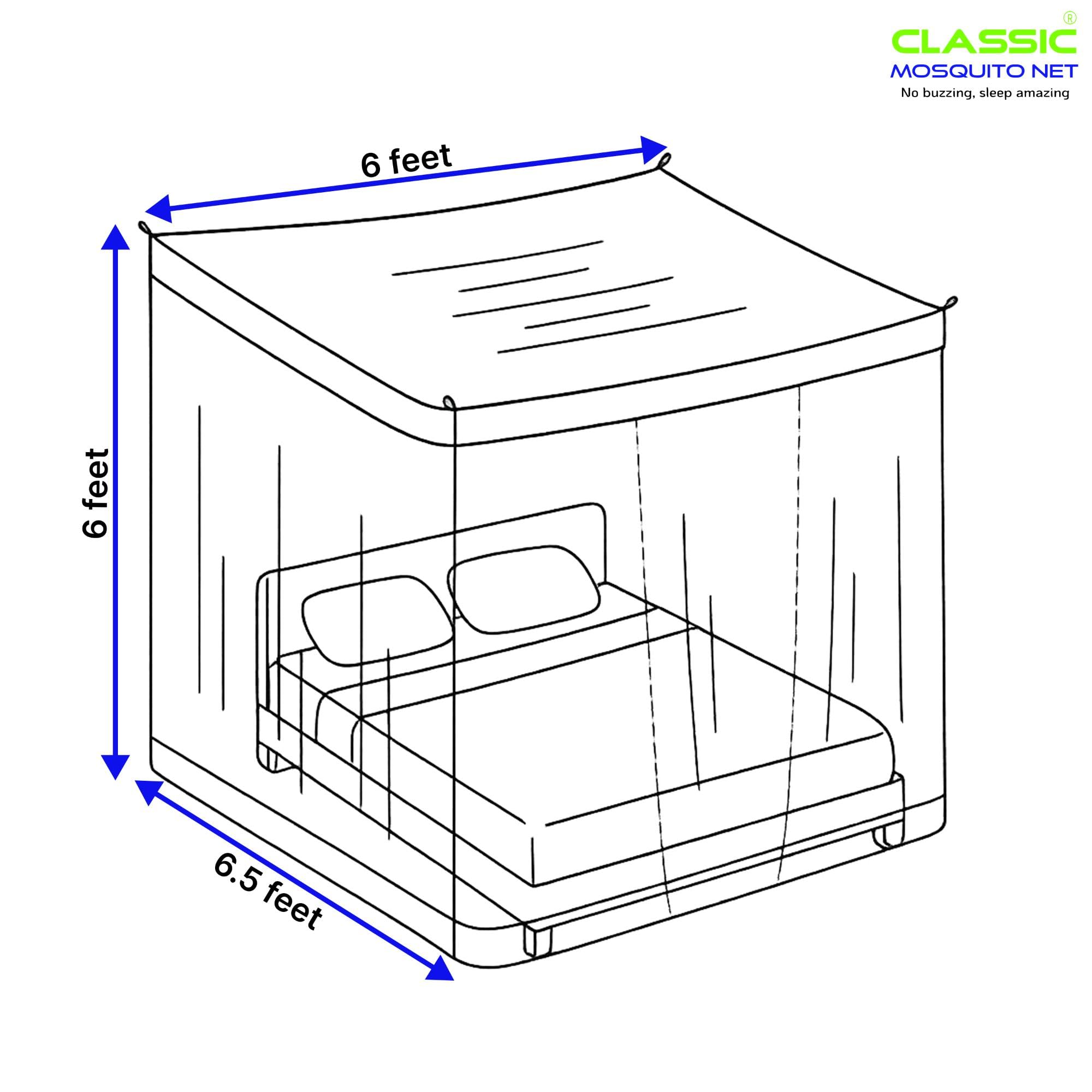Classic Mosquito Net for King Size Bed - lightweight travel storage