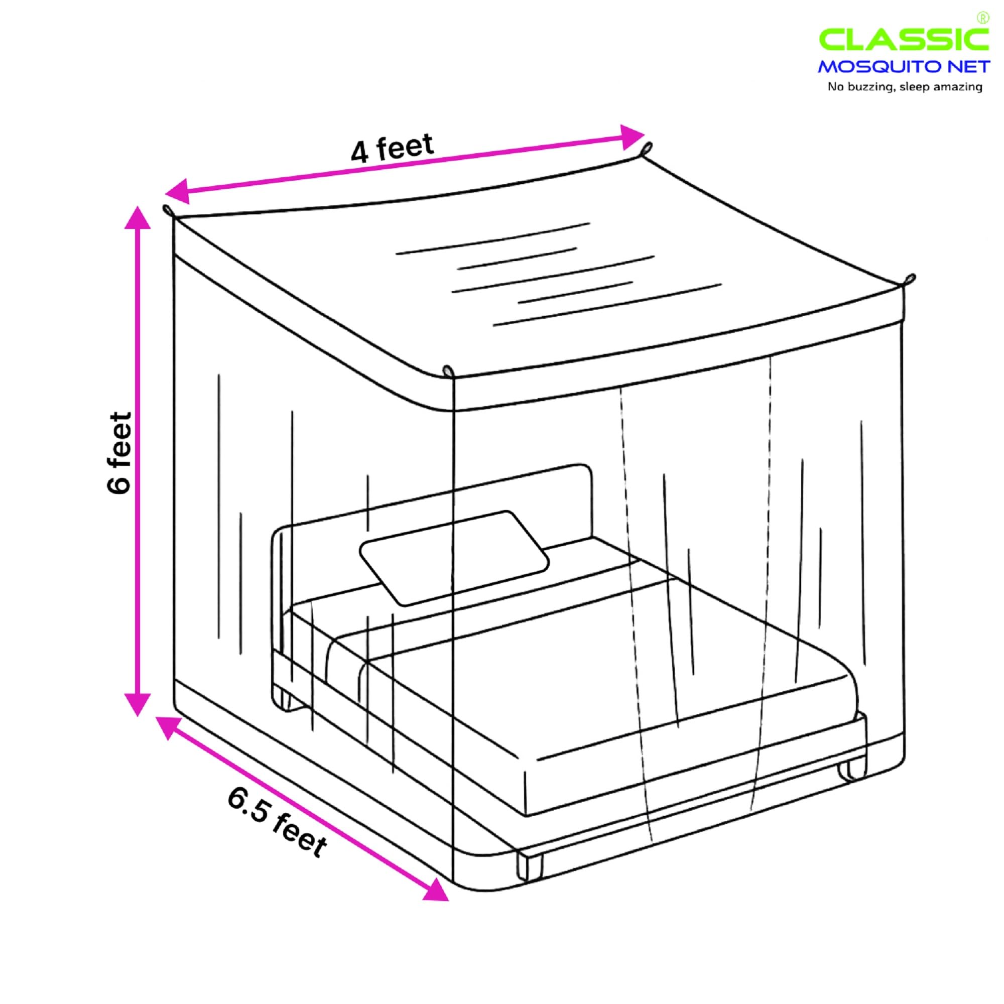 Classic Mosquito Net - Lightweight and portable design