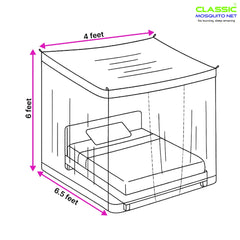Classic Mosquito Net - Lightweight and portable design