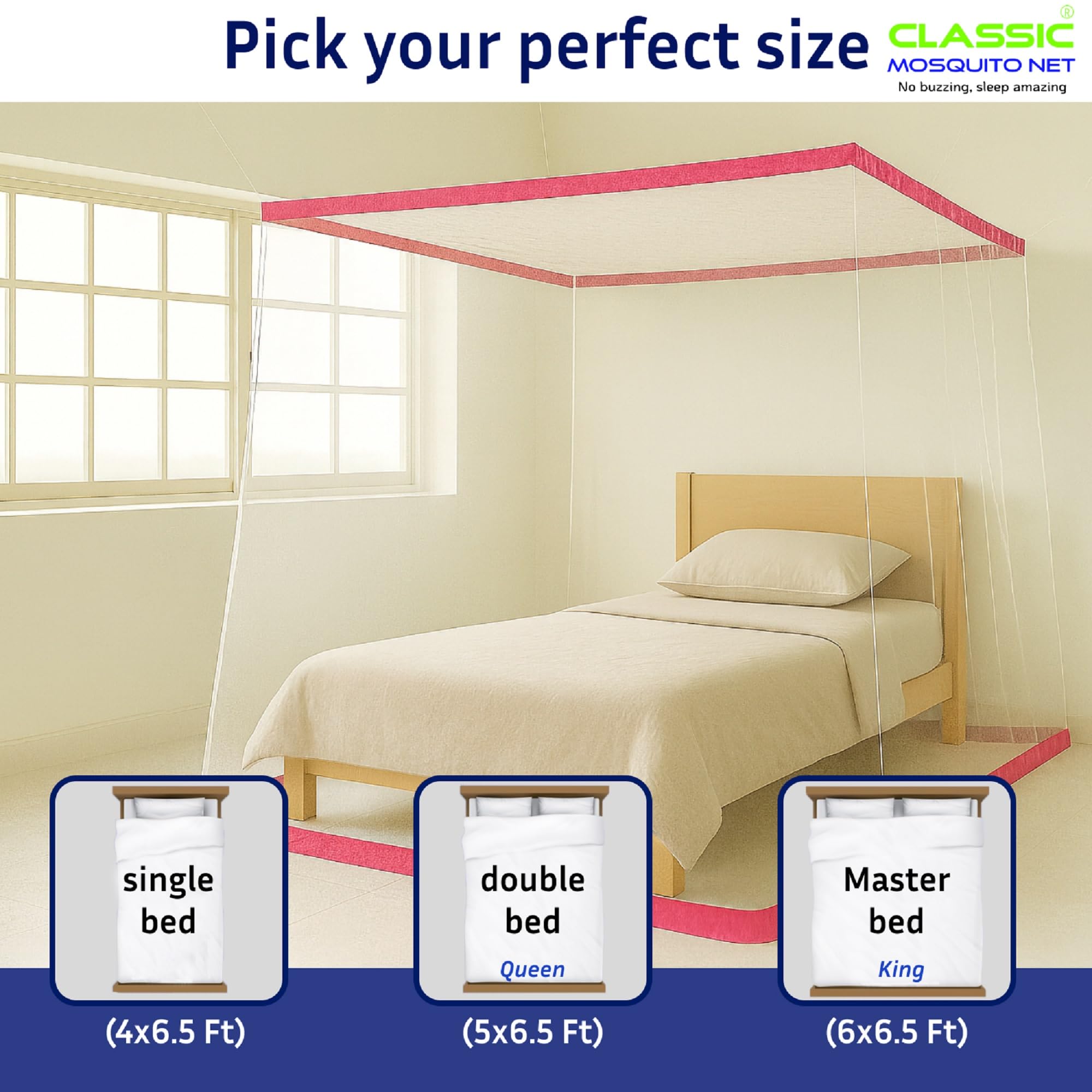 Classic Mosquito Net - Comfortable sleep solution