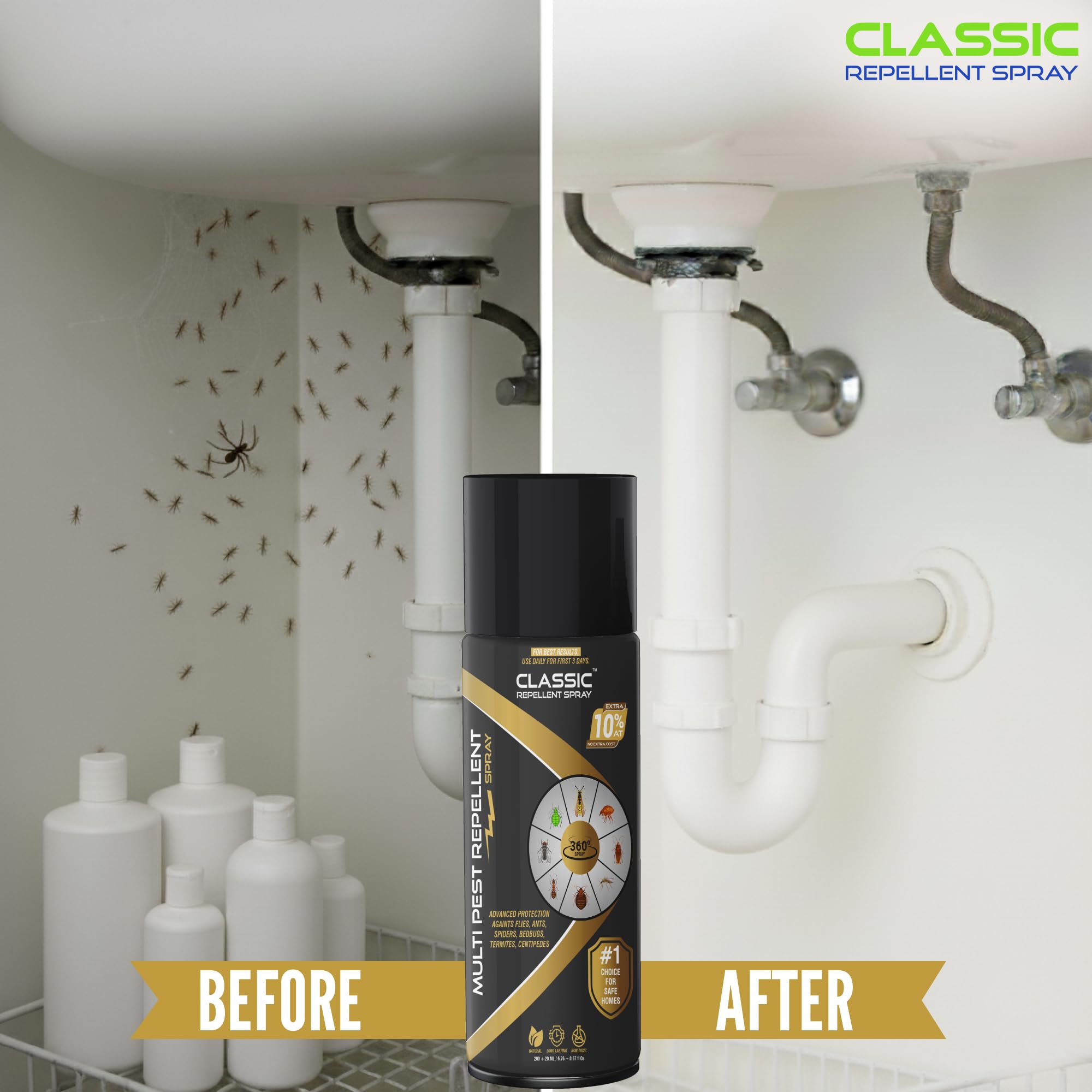 Classic Multi Pest Control Spray - safe for pets