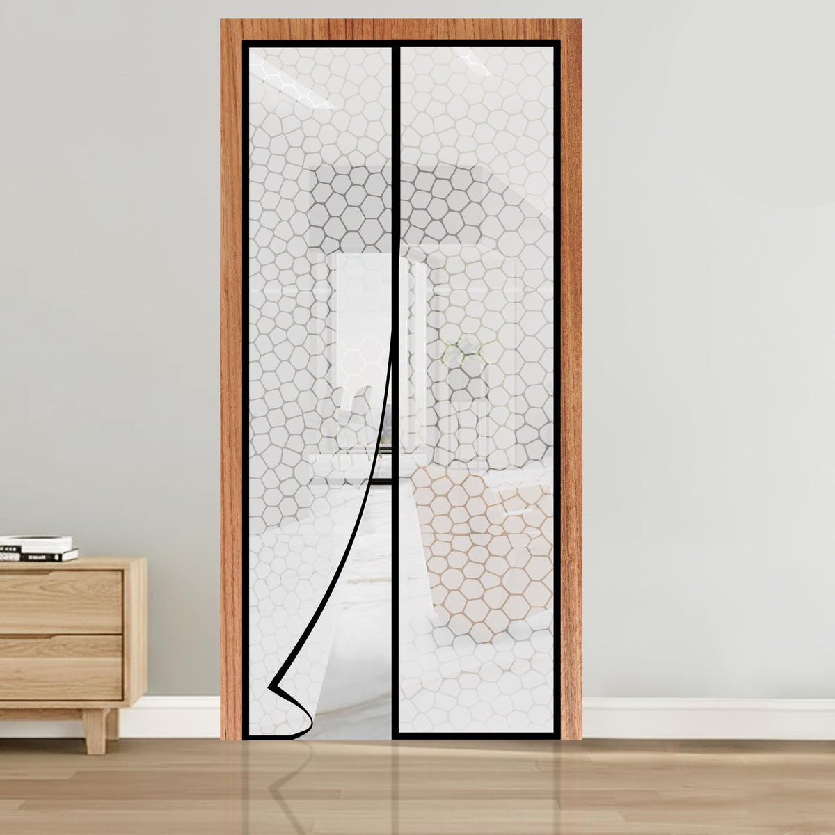 Classic Mosquito Net AC Door Curtain - Insect Barrier