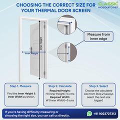 Classic Mosquito Net AC Door Curtain - Privacy Shield