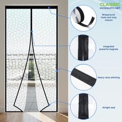 Classic Mosquito Net AC Door Curtain - Energy Efficient Home