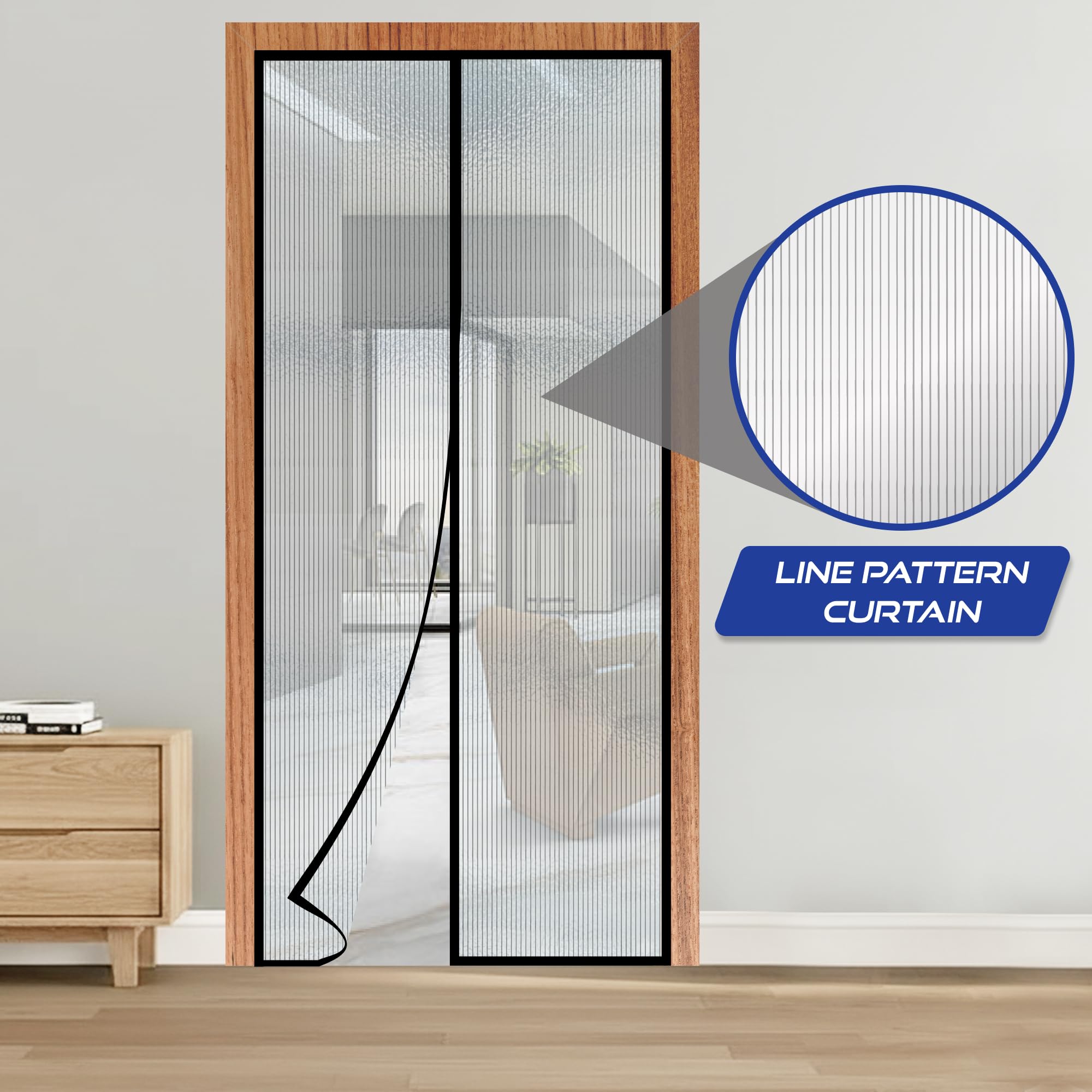 Classic Mosquito Net AC Door Curtain - Insect Protection