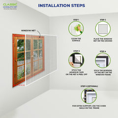 Classic Mosquito Net - Breathable cover for bathroom windows