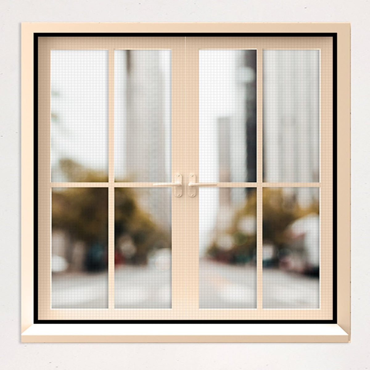 Classic Mosquito Net black window net - easy to detach for cleaning