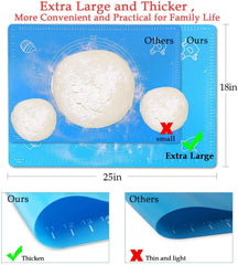 Alciono Silicone Baking Mat - Ideal for Pizza Making