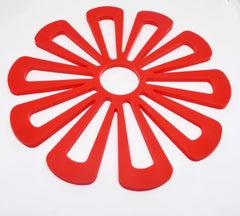 Classic Mosquito Net Flower Trivets - colorful kitchen essentials