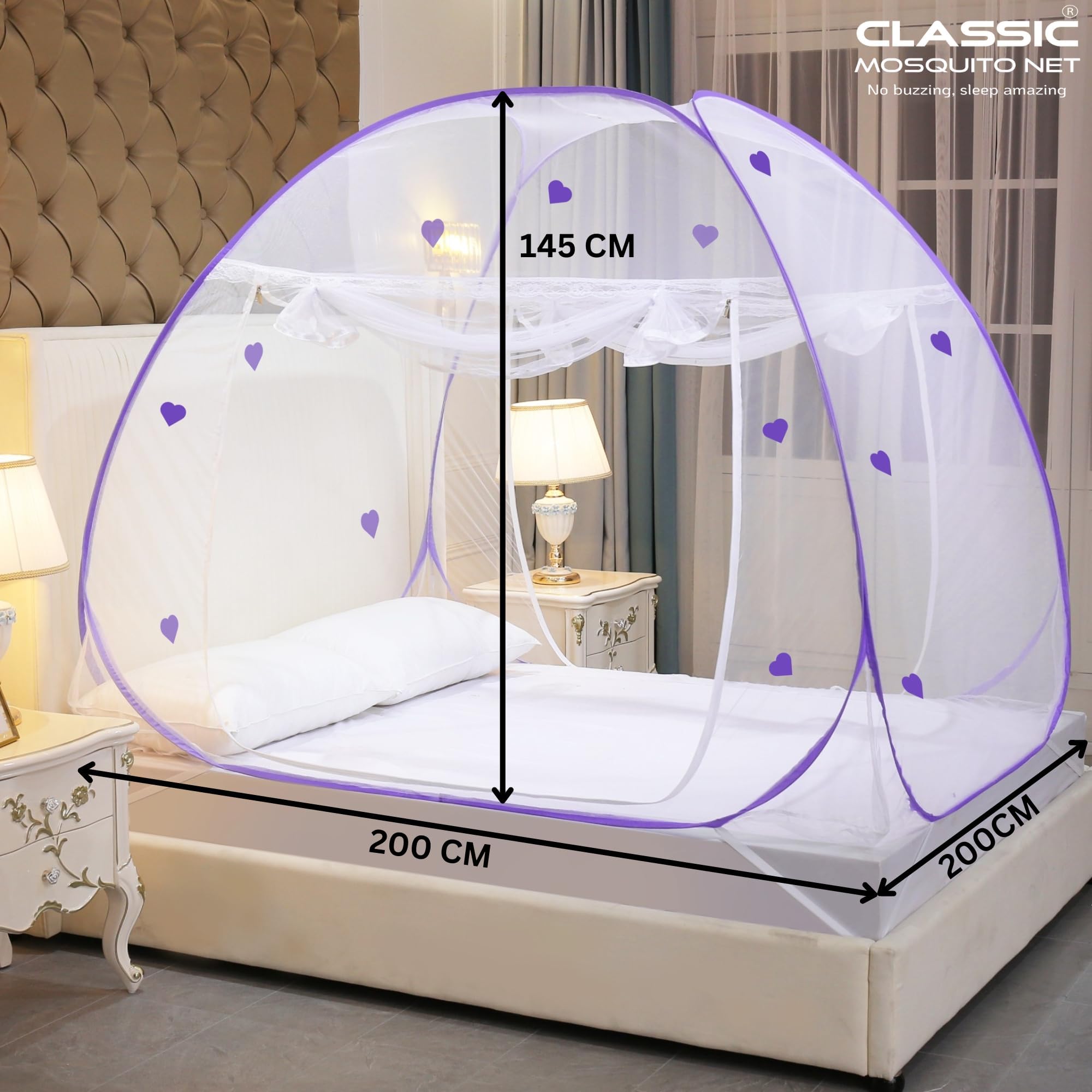 Classic Mosquito Net for Travel - Easy to install and carry