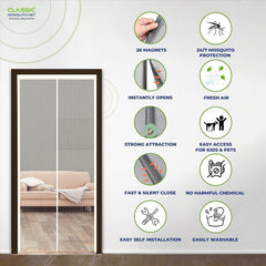 Classic Mosquito Net - Auto closing feature in action