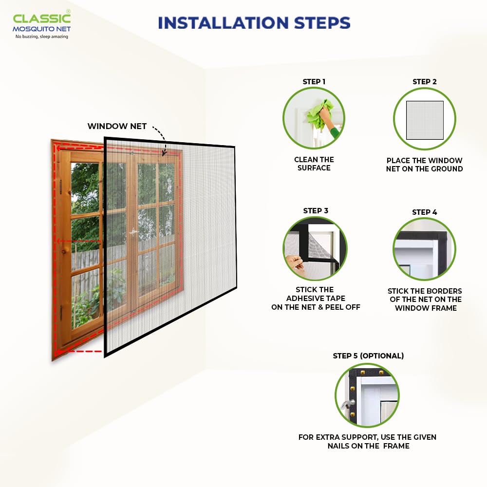 Classic Mosquito Net - Easy Setup Instructions