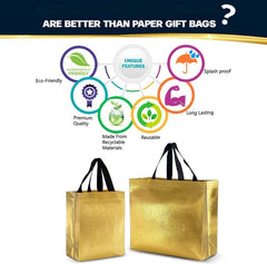 Classic Mosquito Net shiny gift bags - Elegant wedding gift packaging
