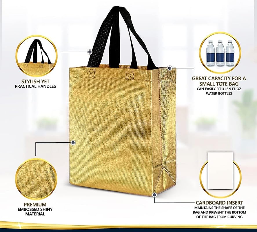 Classic Mosquito Net metallic gift bags - Ideal for festive celebrations