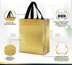 Classic Mosquito Net metallic gift bags - Ideal for festive celebrations