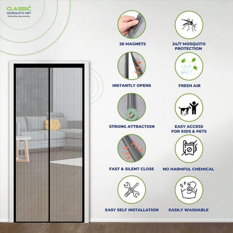 Classic Mosquito Net - Bedroom door insect shield