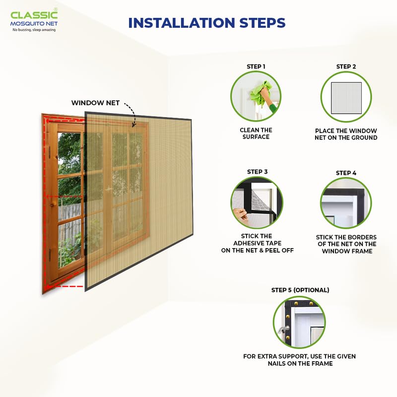 Classic Mosquito Net - Durable Fiberglass Material