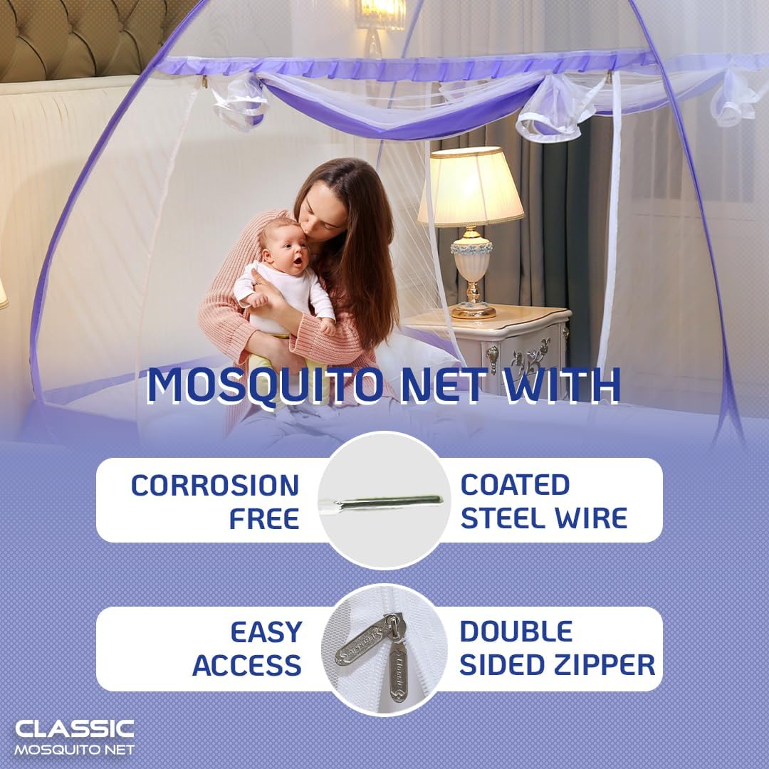 Classic Mosquito Net Single Bed - Durable polyester material