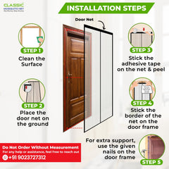 Classic Mosquito Net door insect screen - perfect for living room