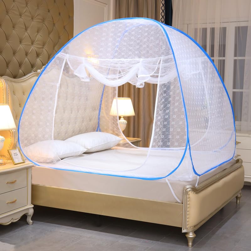 Classic Mosquito Net with star patches - child safety