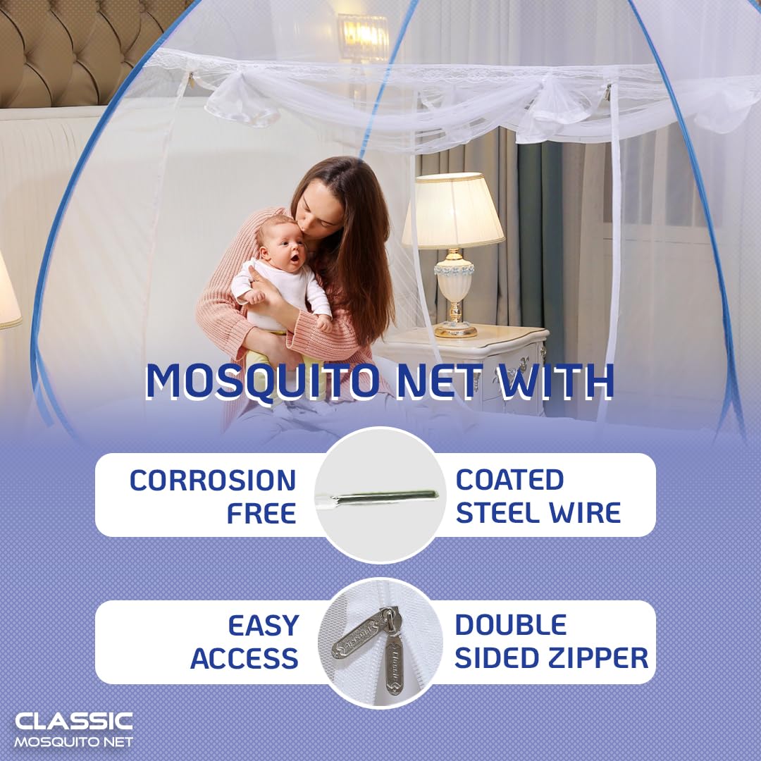 Classic Mosquito Net - Easy installation for king beds