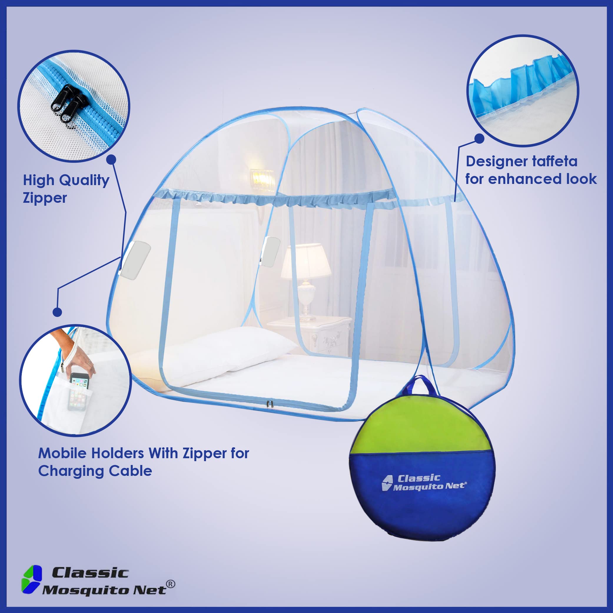 Classic Mosquito Net - King Size for Bedroom usage
