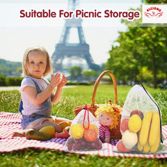 Classic Mosquito Net reusable bag - Organizing fruits in fridge