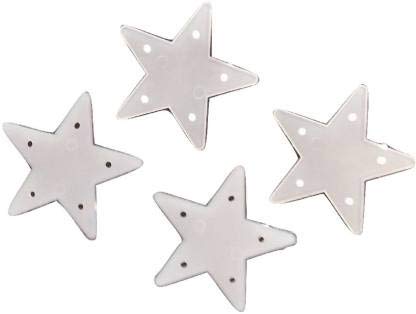 Classic Mosquito Net Star Patches for Mosquito Net- High Density Poly Ethylene Adults Repairing Holes (White) Pack of 4