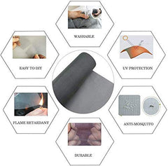 Classic Mosquito Net for Windows | Pre Stitched (Size-120X180 cms/3.93 * 5.9 Ft/47.2 * 70.8 Inches Color-Cream) | Premium 120GSM Fiberglass Net with Self Adhesive Hook Tape