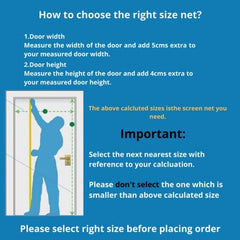 Classic Mosquito Net for Door Fiberglass Magnetic Curtain Auto Closing Insect Screen for All Door Types with Self Adhesive Hook Tape (190X90cms, Black)