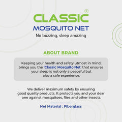 Classic Mosquito Net for Windows | Pre-Stitched (Size:100cmX120cm, Color: Grey) | Premium 120GSM Strong Fiberglass Net with Self Adhesive Hook Tape