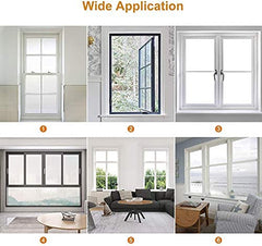 Classic Mosquito Net for Windows | Pre Stitched (Size-60X60 cms/1.96 * 1.96 Ft/23.6 * 23.6 Inches Color-Brown) | Premium 120GSM Fiberglass Net with Self Adhesive Hook Tape