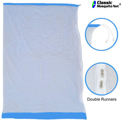 Classic Mosquito Net Baby Mosquito Net Swing | Jhula/Jula Baby Mosquito Net for 0-3 Year Baby | Mosquito Net for Baby Cradle Swing with Side Zip Opening (Blue)
