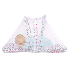 Classic Mosquito Net Foldable Baby Mosquito net Cradle for Baby mosuqito net for Baby 0-12 Months Safe & Easy Use (70 X 47 X 40 CM, Pink)