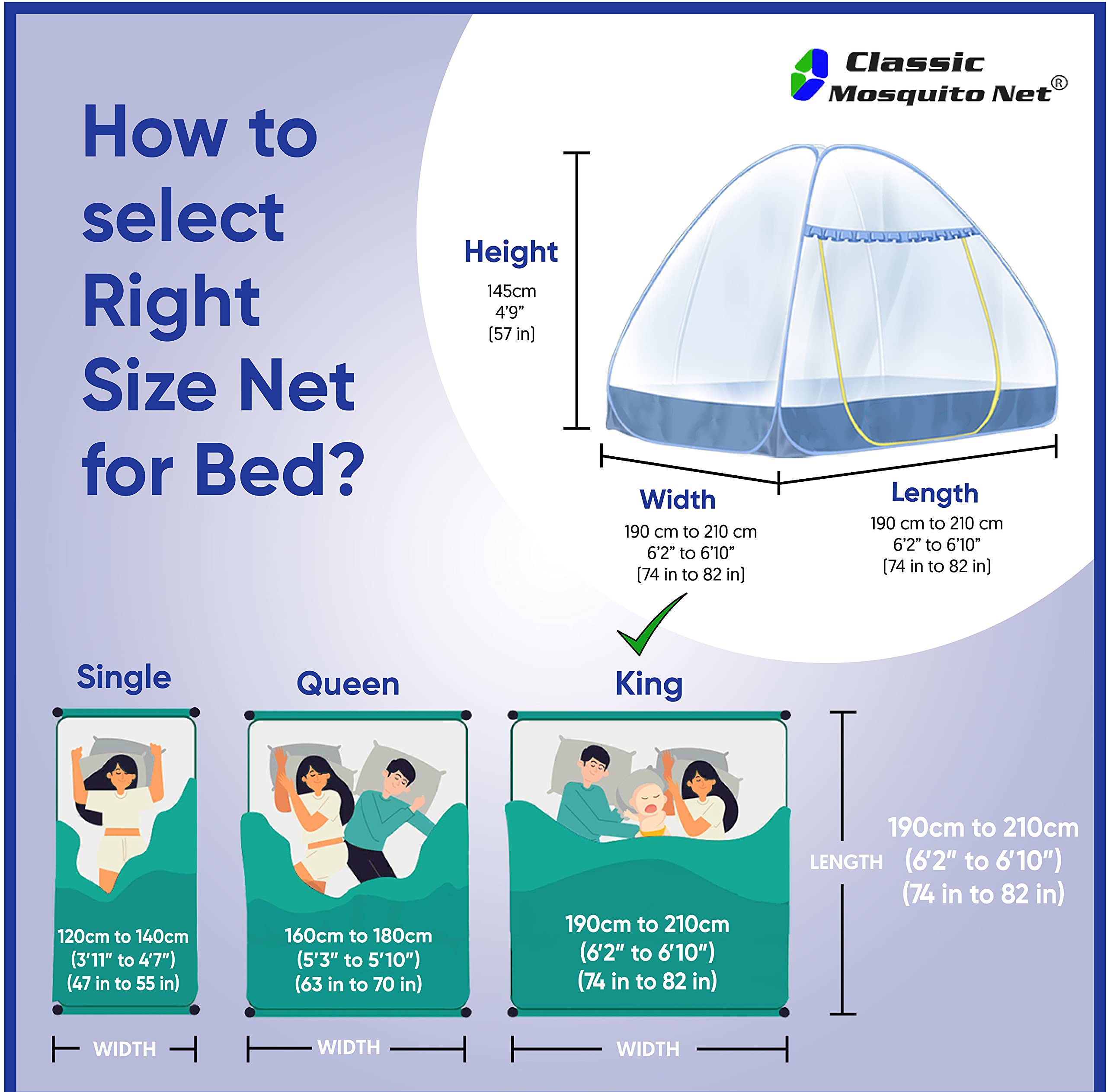 Classic Mosquito Net for King Size Double Bed | Foldable Machardani with 30 Pair of Stars | Polyester 28GSM Strong Net | HD Coated Corrosion Resistant Steel Wire - Pink
