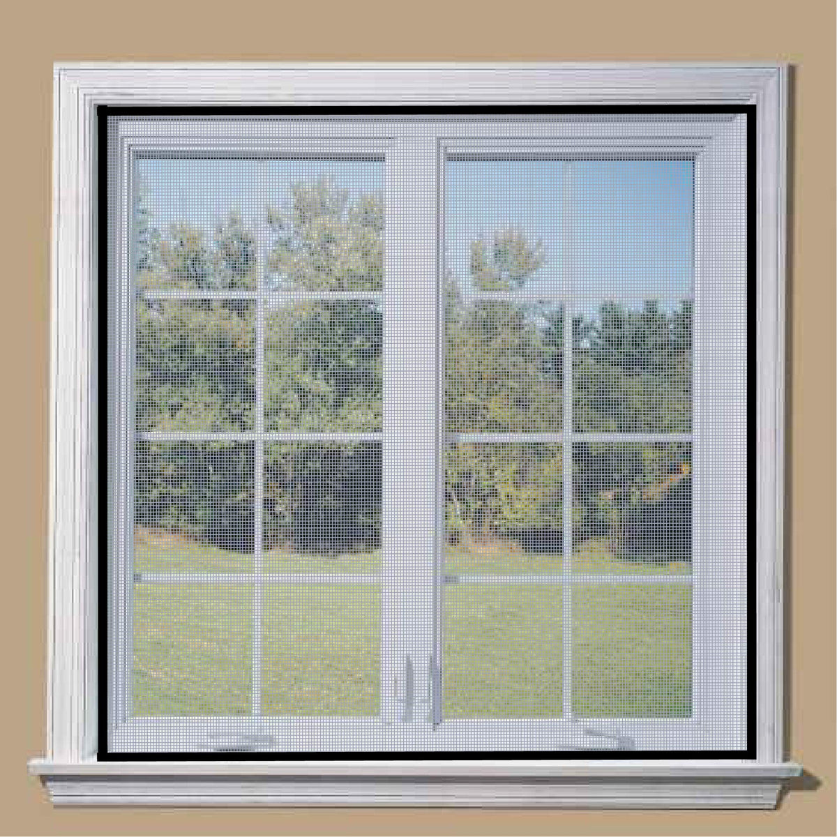 Classic Mosquito Net for Windows | Pre Stitched (Size-150X180 cms/4.92 * 5.9 Ft/59 * 70.8 Inches Color-Black) | Premium 120GSM Fiberglass Net with Self Adhesive Hook Tape